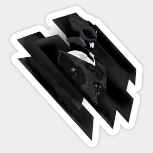 Black Psycho Ranger Sticker